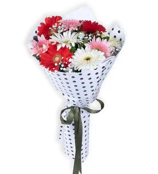 Baharın Habercisi Renkli Gerberalar Çiçek Buketi