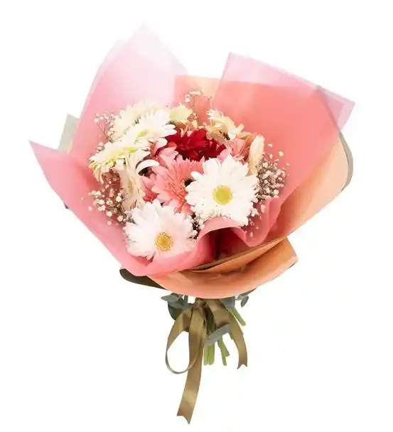 Colourful Cocktail Tasarım Gerbera Buketi